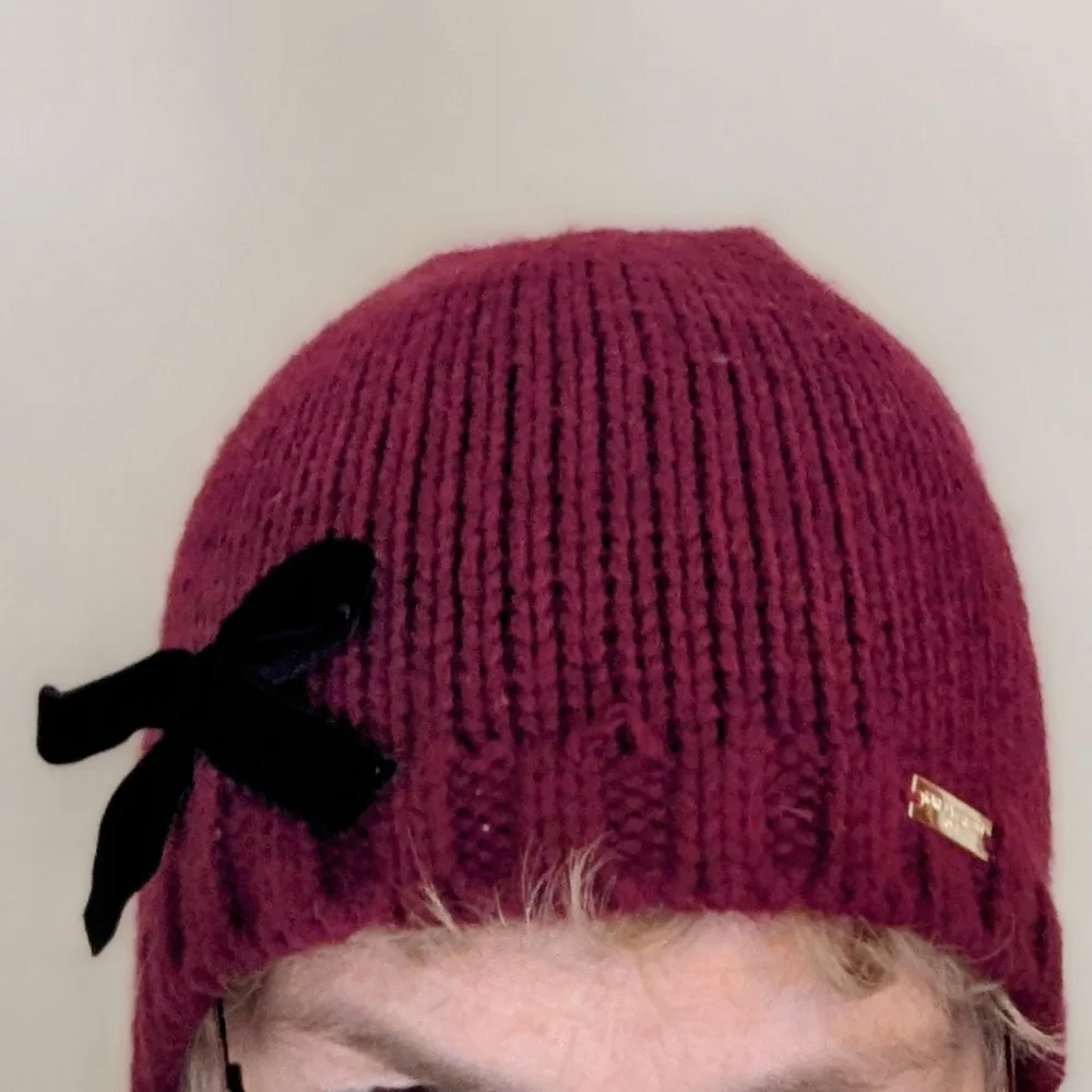 Karl Lagerfeld Burgundy Knit Sweater